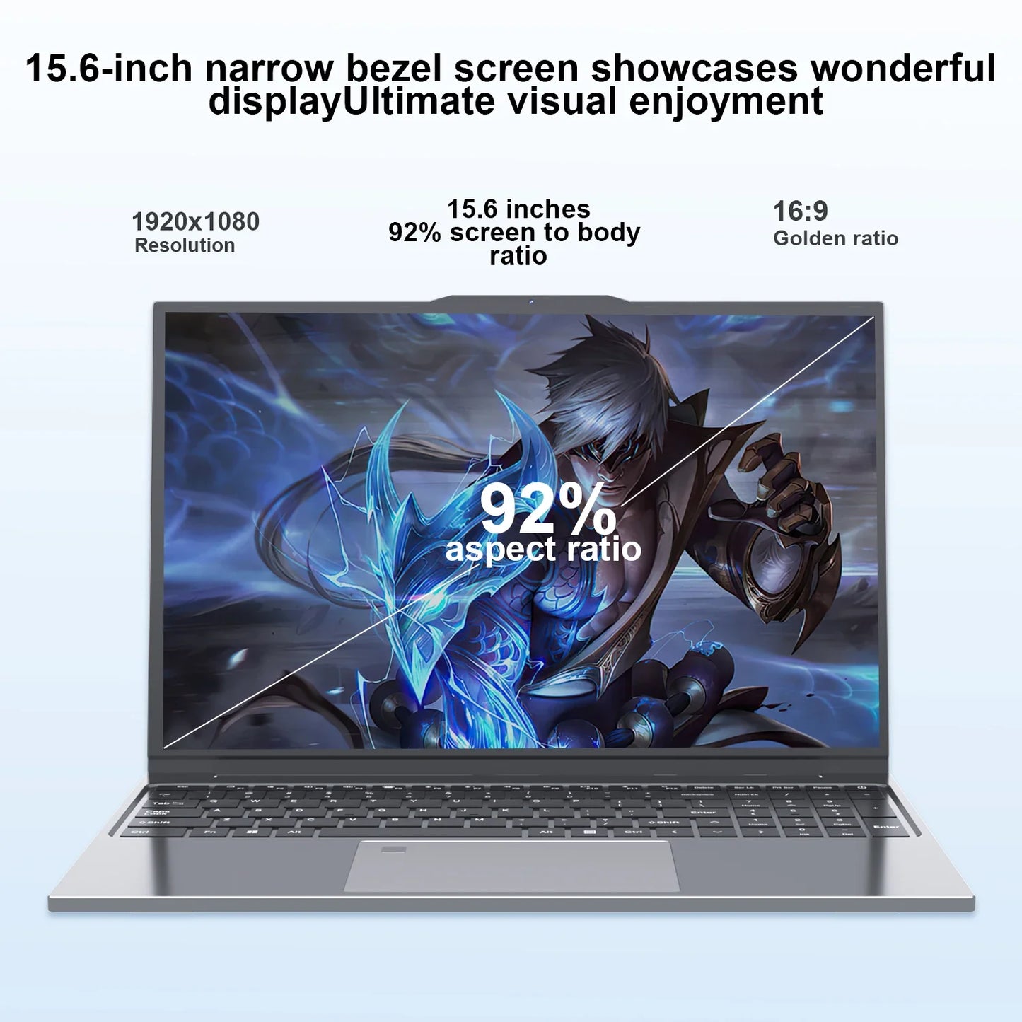 Ordinateur Portable Gaming 15.6 Pouces Intel Core i7 16Go RAM 1To SSD Windows 11