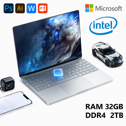 Laptop 15.6 Pouces Intel N5095 32Go 2To SSD Rapide Windows 11