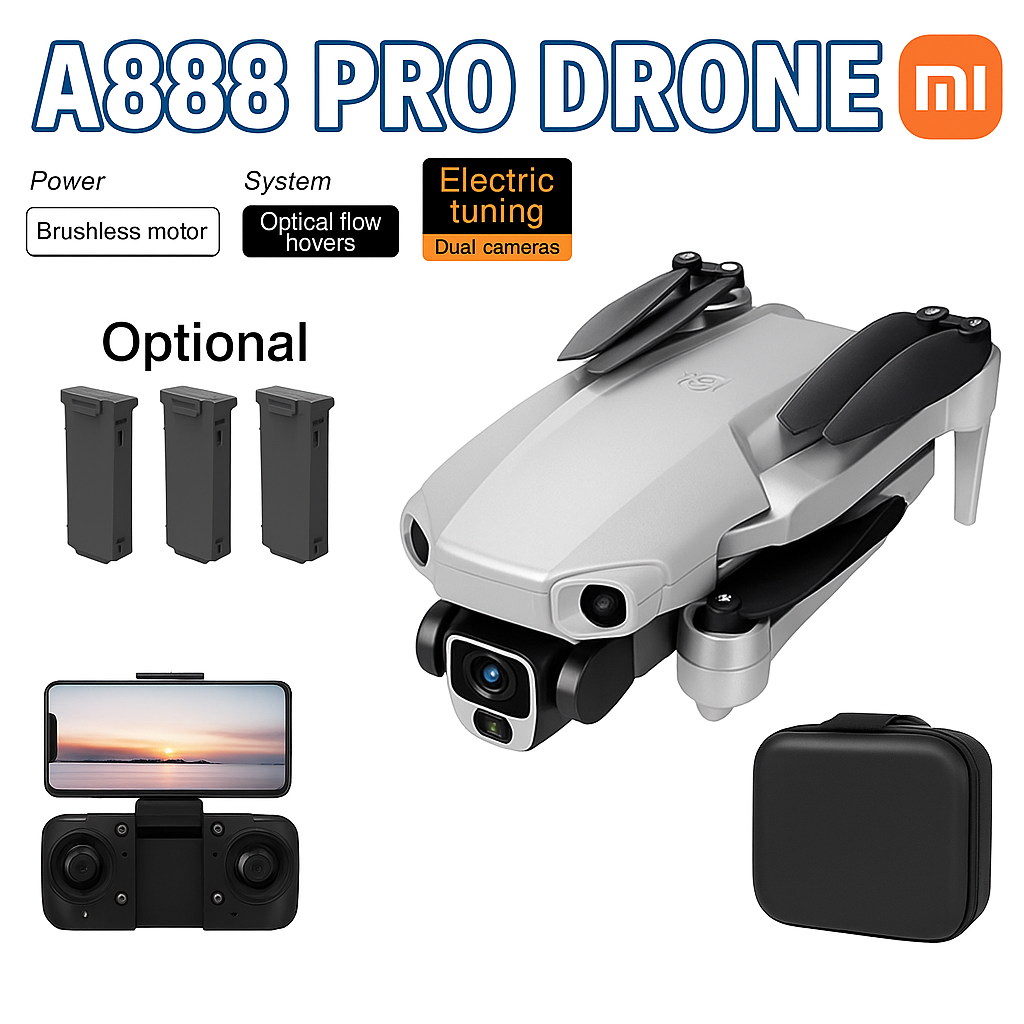 Drone A888 Pro 8K Double Caméra GPS Brushless Haute Performance