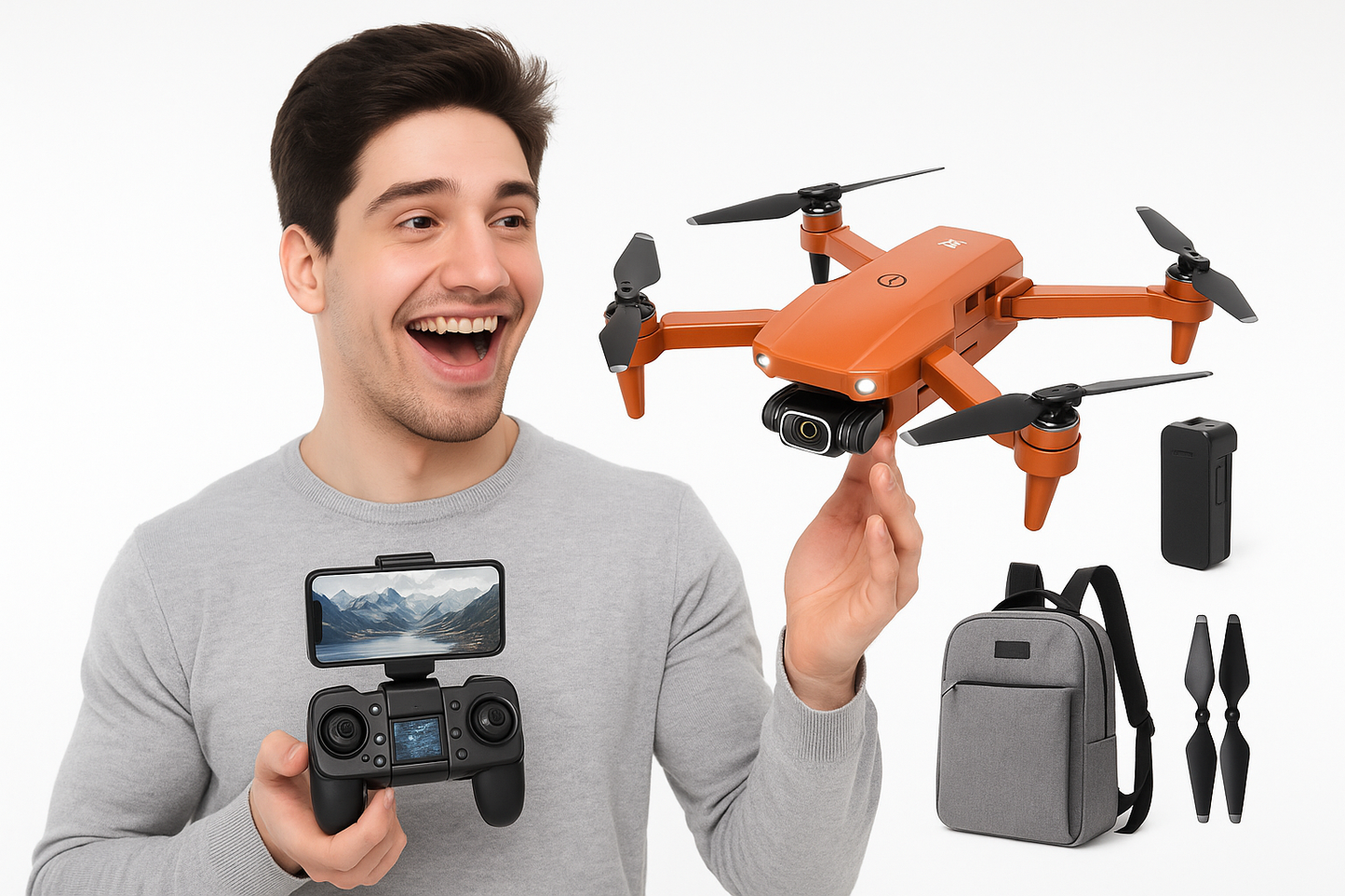 Drone L900 Pro 4K GPS 5G Double Caméra Professionnel Pliable Brushless