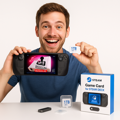 Carte de Jeu Steam Deck Batocera 40 avec 40000 Jeux Rétro Plug and Play