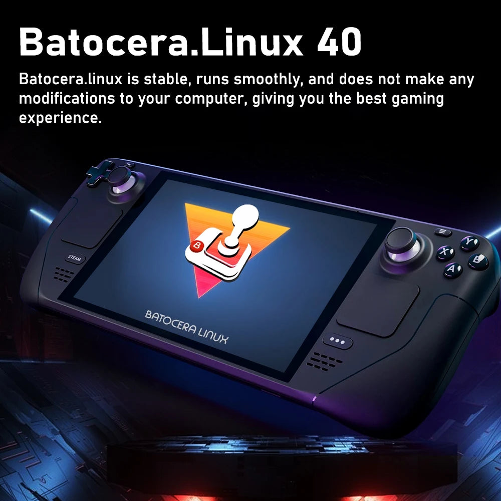 Carte de Jeu Steam Deck Batocera 40 avec 40000 Jeux Rétro Plug and Play