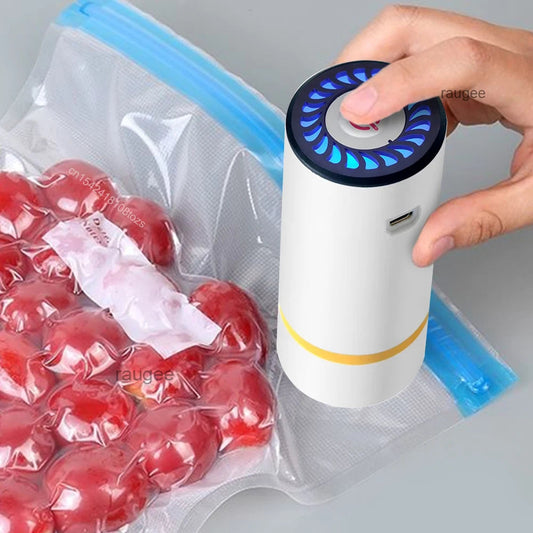 Mini Electric Air Pump Rechargeable for Food Fresh-Keeping Vacuum Sealed Bag Storage Bag Automatic Vacuum Compression Machine InoVGadgets Shop