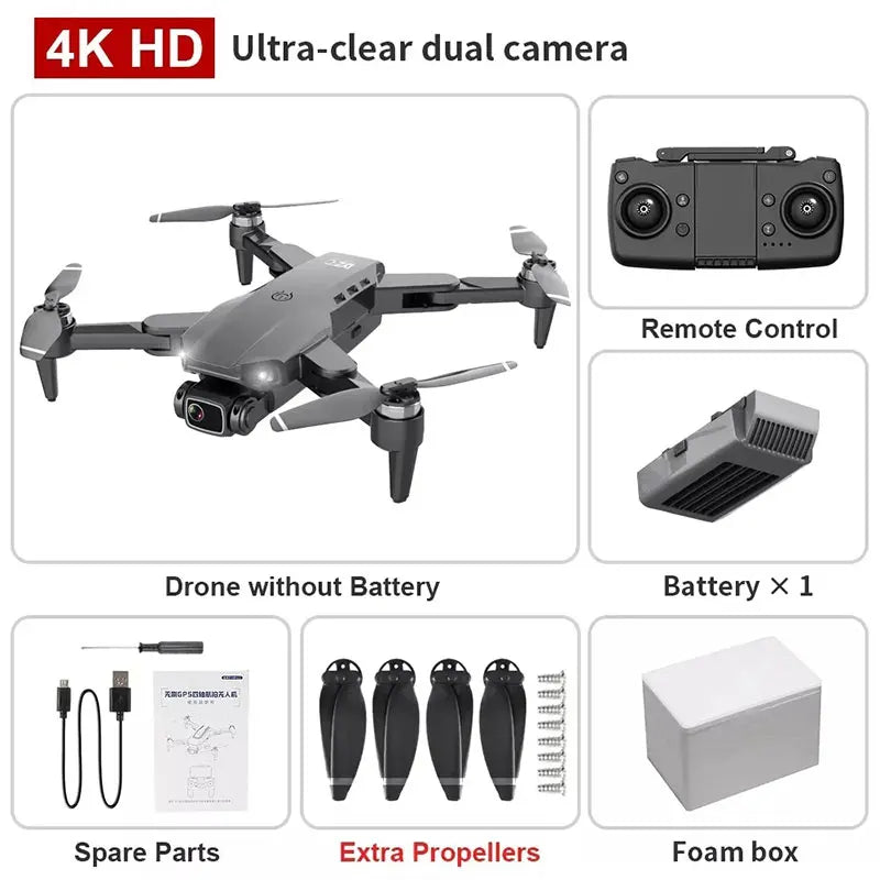 Drone L900 Pro 4K GPS 5G Double Caméra Professionnel Pliable Brushless