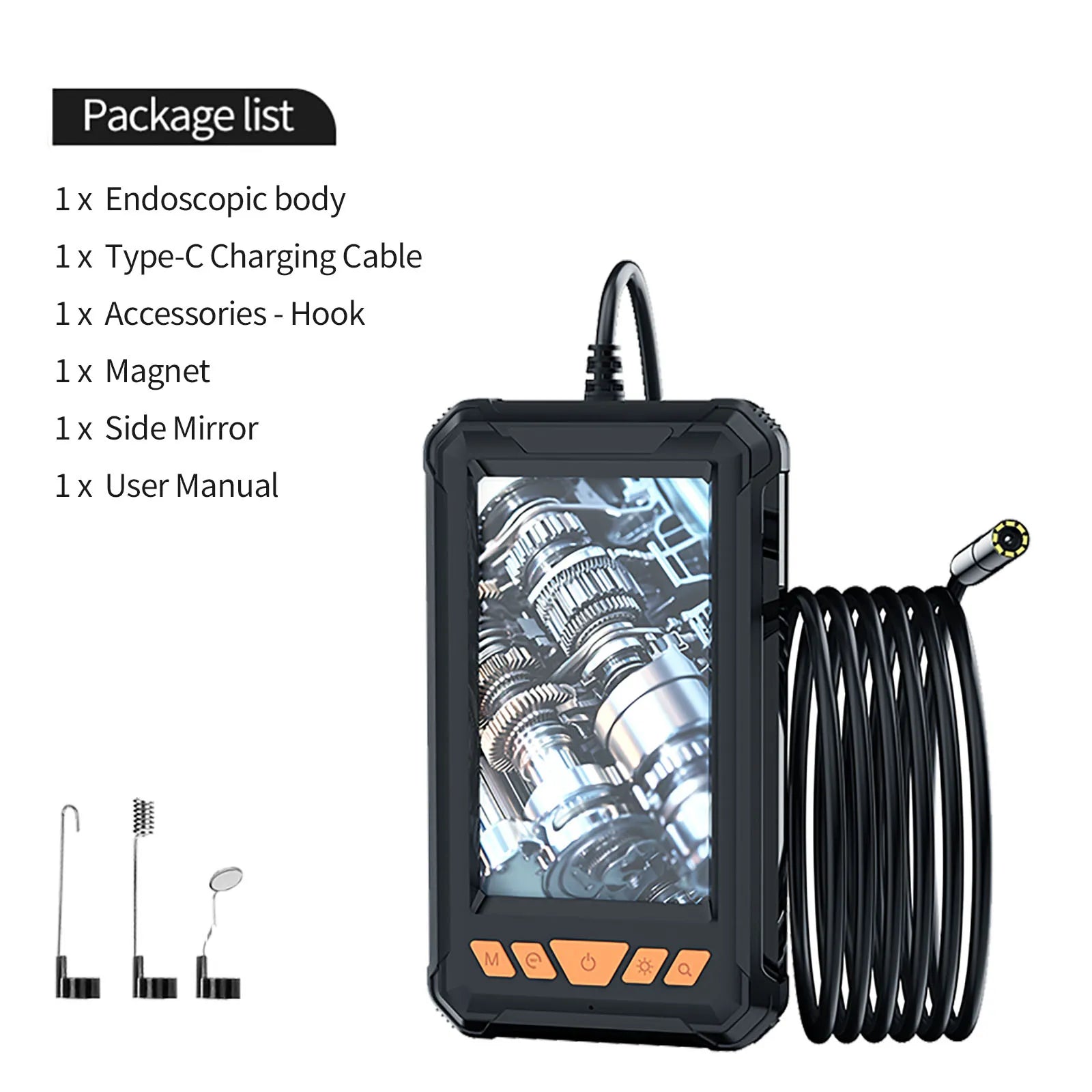 Single & Dual Industrial Endoscope Camera 4.3'' LCD Digital Handheld Borescope IP67 Waterproof HD1080P 8mm Pipe Sewer Camera InoVGadgets