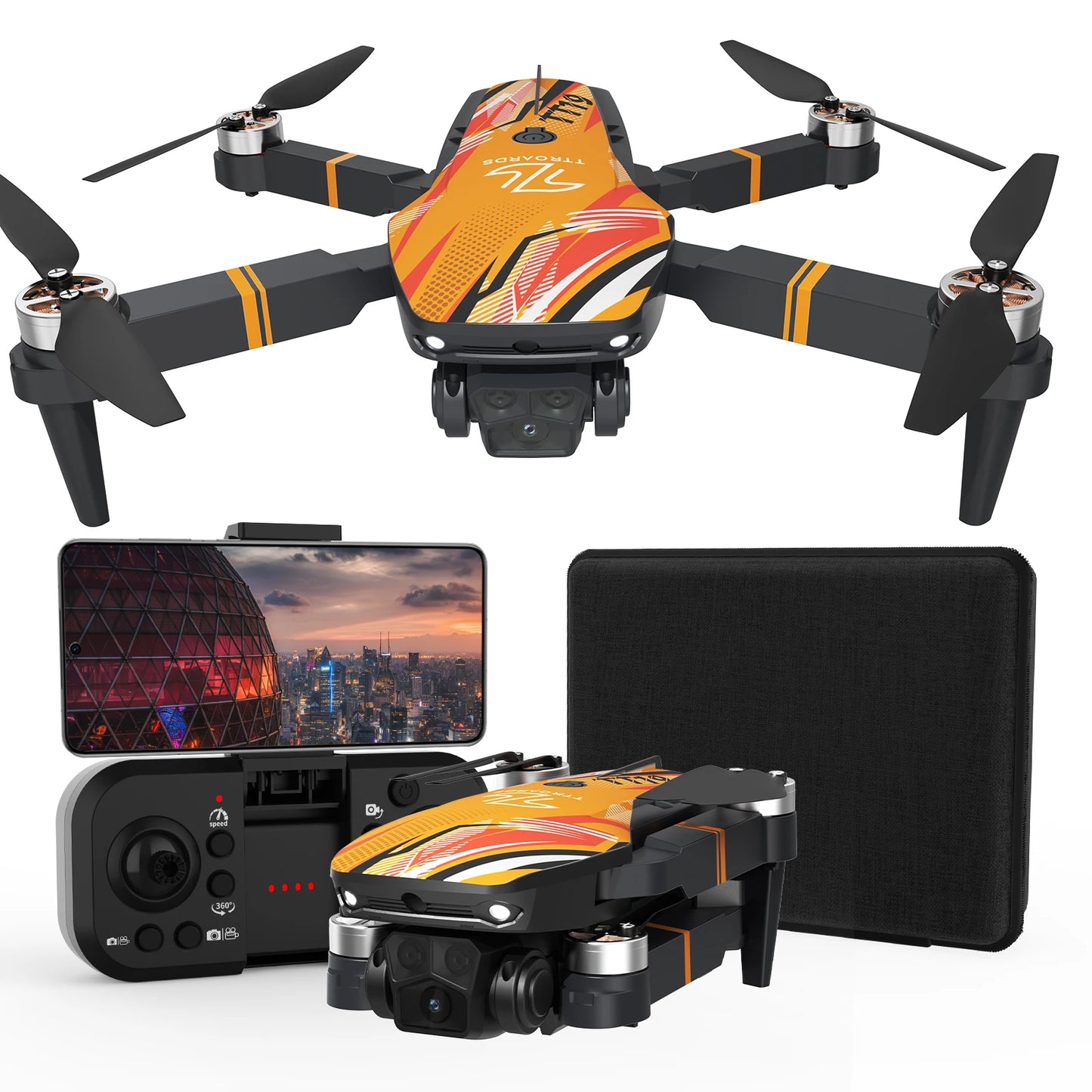 Mini Drone TT19 1080P HD Caméra Pliable avec Évitement d’Obstacles 270°