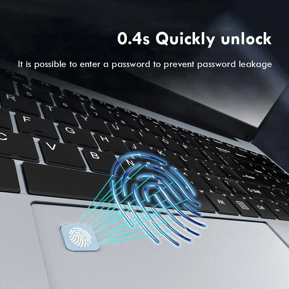 Ordinateur Portable Windows 11 Pro 16Go RAM 1To SSD Écran 15 Pouces PC Gamer